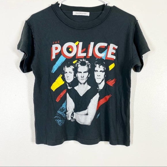 DAYDREAMER NWOT Police Reverse Girlfriend Band Tee - Picture 2 of 7